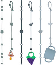 6-Pack Baby Toy Straps, Silicone High Chair & Stroller Straps, Toddler Bottle & High Chair Toy price