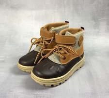 Carter's Brown Duck Winter Boots Boys Toddler Size 9 EUC 0143 Boys' Booties price