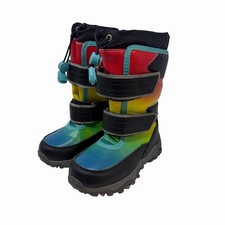 NEW! Lands End Boys Waterproof Snow Boots Size 9M Kids, Multi-Color Boys' Booties price