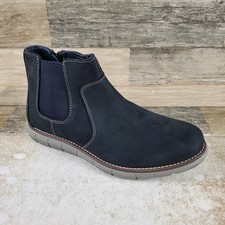 Johnston & Murphy Holden Boys Chelsea Boots Sz 4 M Navy Oiled Nubuck Side Zip Boys' Booties price