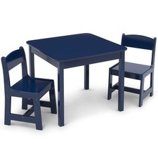 Delta Children MySize Kids Wood Table and Chair Set (2 Chairs Included),  Blue Youth Room Set price