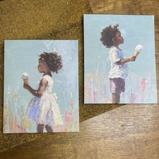 Nursery Decor Kids Room Wall Art Afrocentric Set Of 2 Glitter Prints Youth Room Set price