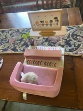 Our Generation Pink Couch Sofa TV Stand Set Lovely Living Room Doll Furniture[7] Youth Room Set price