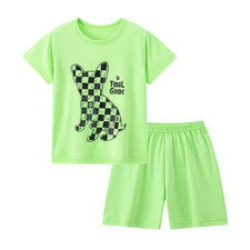 2-Piece Summer Children'S Comfortable and Versatile Cute Short Sleeved Shorts Se Youth Room Set price