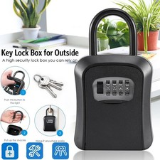 Key Lock Box for Outside-Combination Lockbox for House Key-Portable/Wall Mounted Key Box price