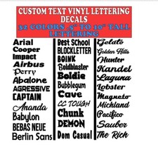 Custom Text Vinyl Lettering Transfer Sticker Decals Any Text-Numbers-Any Font Baby Door Ornament price