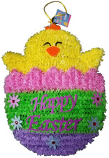 Happy Easter Decor Baby Chick Wall Door Hanger Spring Plaque 14" x 10" New Baby Door Ornament price