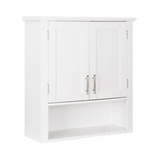 Bathroom Wall Cabinet Over Toilet Storage Medicine Cabinet w/2 Doors and Shelves Bathroom Cabinet / Furniture price