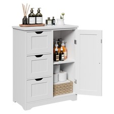 Bathroom Cabinet Freestanding w/ Drawers and Adjustable Shelf 23.6"x11.8"x31.4" Bathroom Cabinet / Furniture price