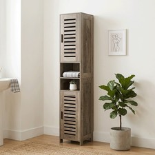 Tall Bathroom Linen Cabinet Freestanding Narrow Bathroom Storage Cabinet w/Door Bathroom Cabinet / Furniture price