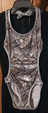 Venus Size XS 2/4 MONOKINI CUT OUT SWIMSUIT SHINY!  SILVER SNAKE ANIMAL PRINT Monokini price