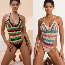 Handmade Crochet Monokini One Piece Swimsuit Women Bikini 1Pc Monokini price