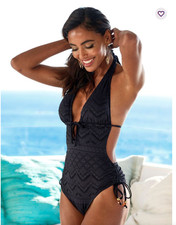 Plunge Crochet One Piece Monokini price