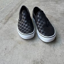 VANS Classic Slip-On Sneaker Slip On Black/Gray Checkerboard Low Top Men's Classic Shoes price