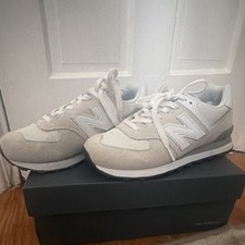 New Balance 574 Classic EEEE Low Top Suede/Mesh Lace-Up Sneakers Beige Men's Classic Shoes price