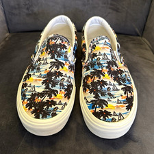 VANS Classic Slip On Men's Custom Aloha Hawaiian Canvas Sneakers Multicolor 11.5 Men's Classic Shoes price