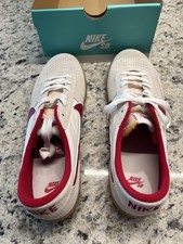 Nike SB Heritage Vulc White Red Mens 13 Athletic Shoes Sneakers Low CD5010-100 Men's Classic Shoes price