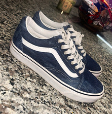 VANS Old Skool Men’s Blue/White Low Top Lace-Up Casual Solid Sneakers Men's Classic Shoes price
