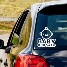 Cute Baby on board Vinyl Decal Sticker Car Truck Window Laptop Baby on Board price