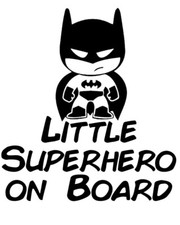 Vinyl Decal Car Truck Sticker Baby On Board - Little Superhero On Board Batman Baby on Board price