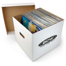BCW Cardboard Record Storage Archive Box For 33 RPM 12" Vinyl LP Record Albums Archive Box price