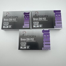 Lot Of 4 IMATION 8mm D8-112 Data Tape 10 GB New Factory Sealed Cassette & Storage Products price