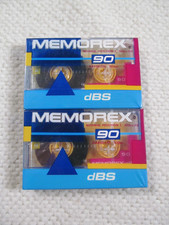 Memorex Cassette Tapes dBS 90 Set of 2 Set Sealed 135m Made in USA Cassette & Storage Products price