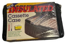 New Vtg Cassette Tape Insulated Carrying Storage Case 12 Cassettes 1980's Cassette & Storage Products price