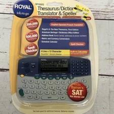 Royal Info To Go RP1000S Thesaurus Dictionary Translator Speller NEW in Package Dictionaries & Translation Software price