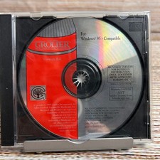 Vintage 1996 Grolier Multimedia Encyclopedia Version 8.0 Windows 95 CD-ROM AST Dictionaries & Translation Software price