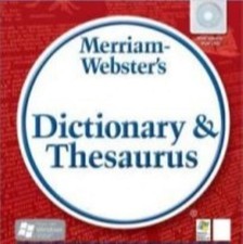 Merriam-Webster's Dictionary & Thesaurus 2 PC CD electronic version reference! Dictionaries & Translation Software price