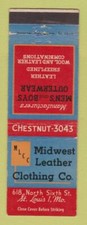Matchbook Cover - Midwest Leather Clothing St Louis MO men's Men's Leather Clothing price