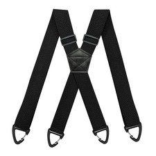 Suspenders for Men Heavy Duty, X Shape Back Hidden Suspender 1.5" Under Clothing Men's Leather Clothing price