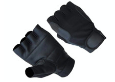 A&H Apparel Mens Premium Genuine Lamb Fingerless Leather Driving Gloves Men's Leather Clothing price