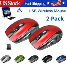 2 Wireless Optical Mouse Mice 2.4GHz USB Receiver For Laptop PC Computer DPI USA Gaming Mouse price
