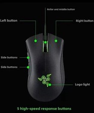 Razer DeathAdder Essential Wired Gaming Mouse 6400 DPI Optical Sensor E-sports Gaming Mouse price