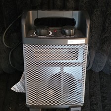 Hyper Tough 1500W Portable Space Heater Thermostat Gray/Black Heaters price