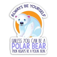 Gift Sticker : Cute Baby Polar Bear Sweet Art For Newborn Kid Room Decor Animal Baby Room Wardrobe price