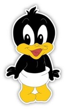 Baby Daffy Duck Cartoon Sticker Decal Baby Room Wardrobe price