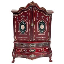 Bespaq Dutch Baby House Cabinet Armoire Wardrobe Dollhouse Miniature 1:12 Scale Baby Room Wardrobe price