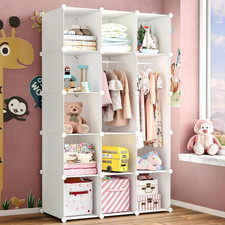 Modular Baby Wardrobe Closet, Portable Children Organizers and Storage for Nurse Baby Room Wardrobe price
