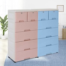 Plastic Storage Dresser Bedroom 6 Drawer Clothes Organizer Tower Cabinet Office Baby Room Wardrobe price