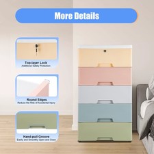 5 Layers Storage Cabinet Tall Small Chest Closet Storage Hardware Craft Cabinet Baby Room Wardrobe price