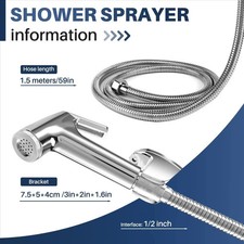 Toilet Shattaf Adapter Hose Bidet Spray Stainless Steel Handheld Shower Head USA Bidet price