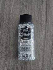 PLAID FOLKART GLITTERIFIC 5876 SILVER GLITTER ACRYLIC PAINT 2 OUNCE CONTAINER Glitter Paint price