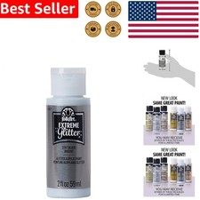Sparkling Silver Glitter Acrylic Paint 2 oz Bottle Non-Toxic Arts Crafts Glitter Paint price
