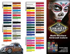 Createx Wicked Colors Water-Based 2oz Universal Airbrush Paint  select any color Glitter Paint price