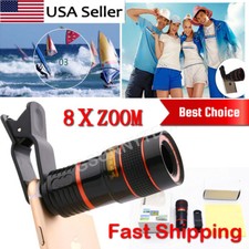 HD 8X Clip on Optical Zoom Telescope Camera Lens for Universal Mobile Cell Phone Mobile Phone Lens price
