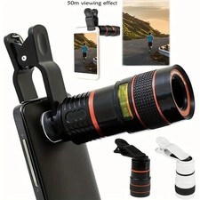 HD 8X Clip on Optical Zoom Telescope Camera Lens for Universal Mobile Cell Phone Mobile Phone Lens price