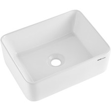Uimoso Ceramic Vessel Sink 16 x12" Bathroom Vanity Bowl Countertop Rectangle Sinks price